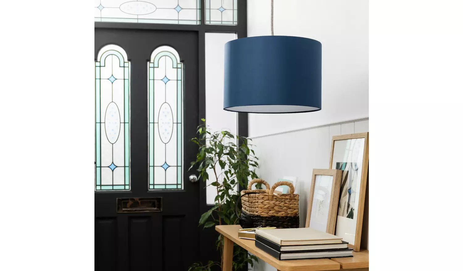 Argos Home Drum 20x30cm Shade - Ink Blue