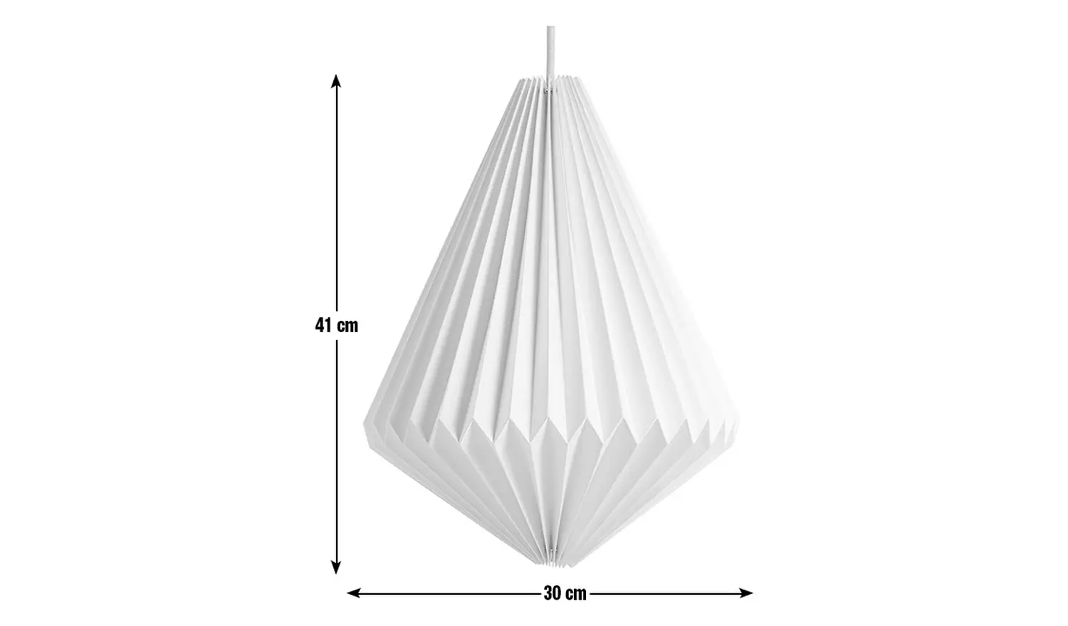 Habitat Origami White Paper Easy Fit Lampshade - 30cm