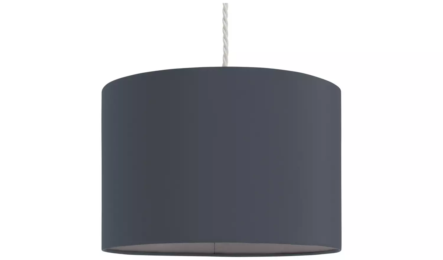 Argos Home Charcoal Easy Fit Drum Lampshade - 30cm