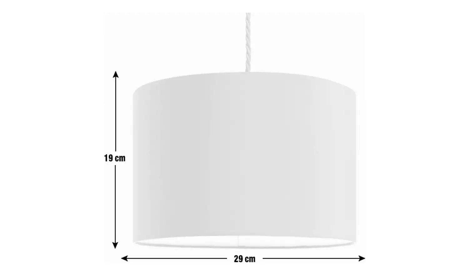 Argos Home Ocean Blue Easy FitTapered Lampshade - 29cm