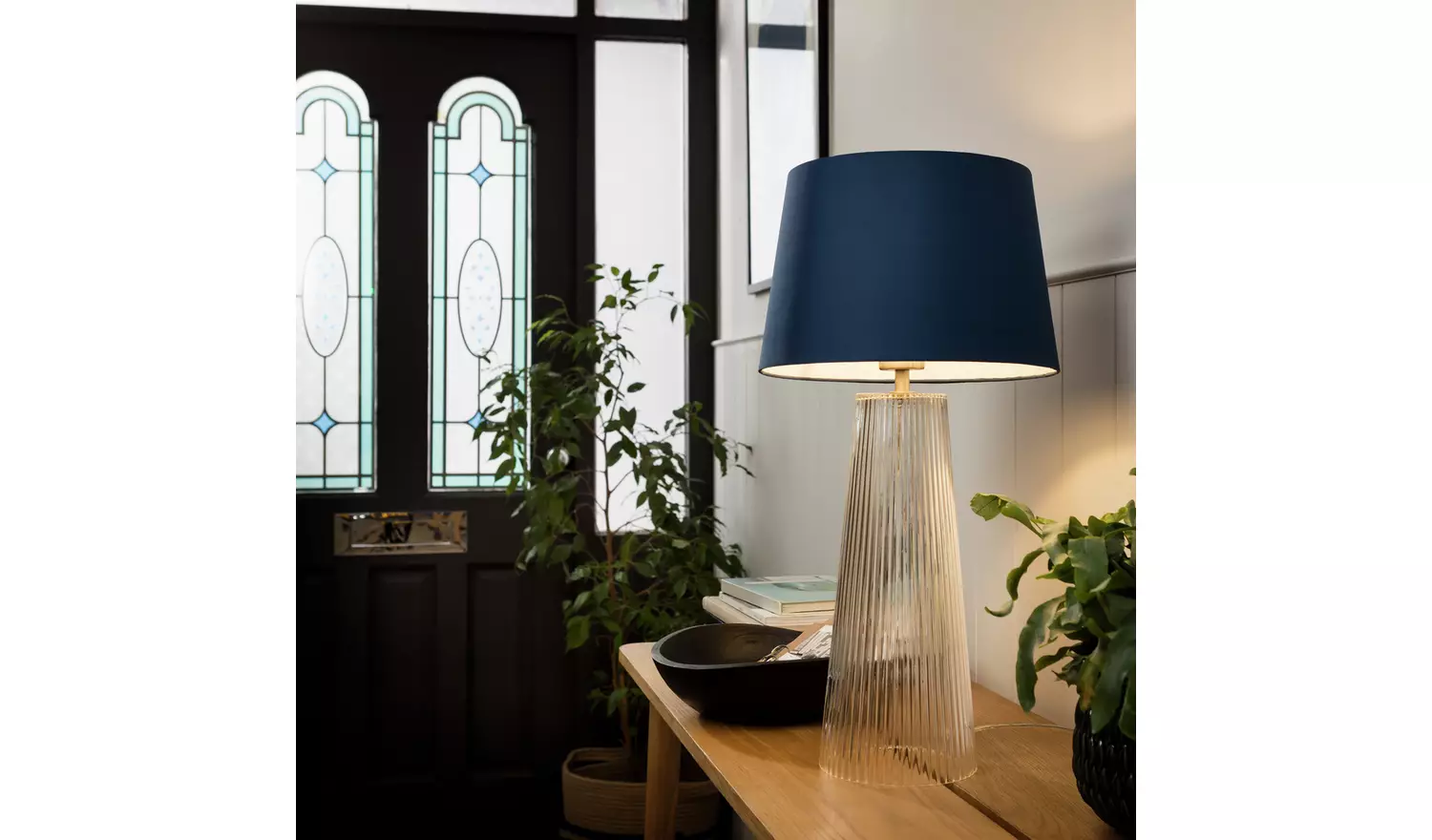 Argos Home Ocean Blue Easy FitTapered Lampshade - 29cm