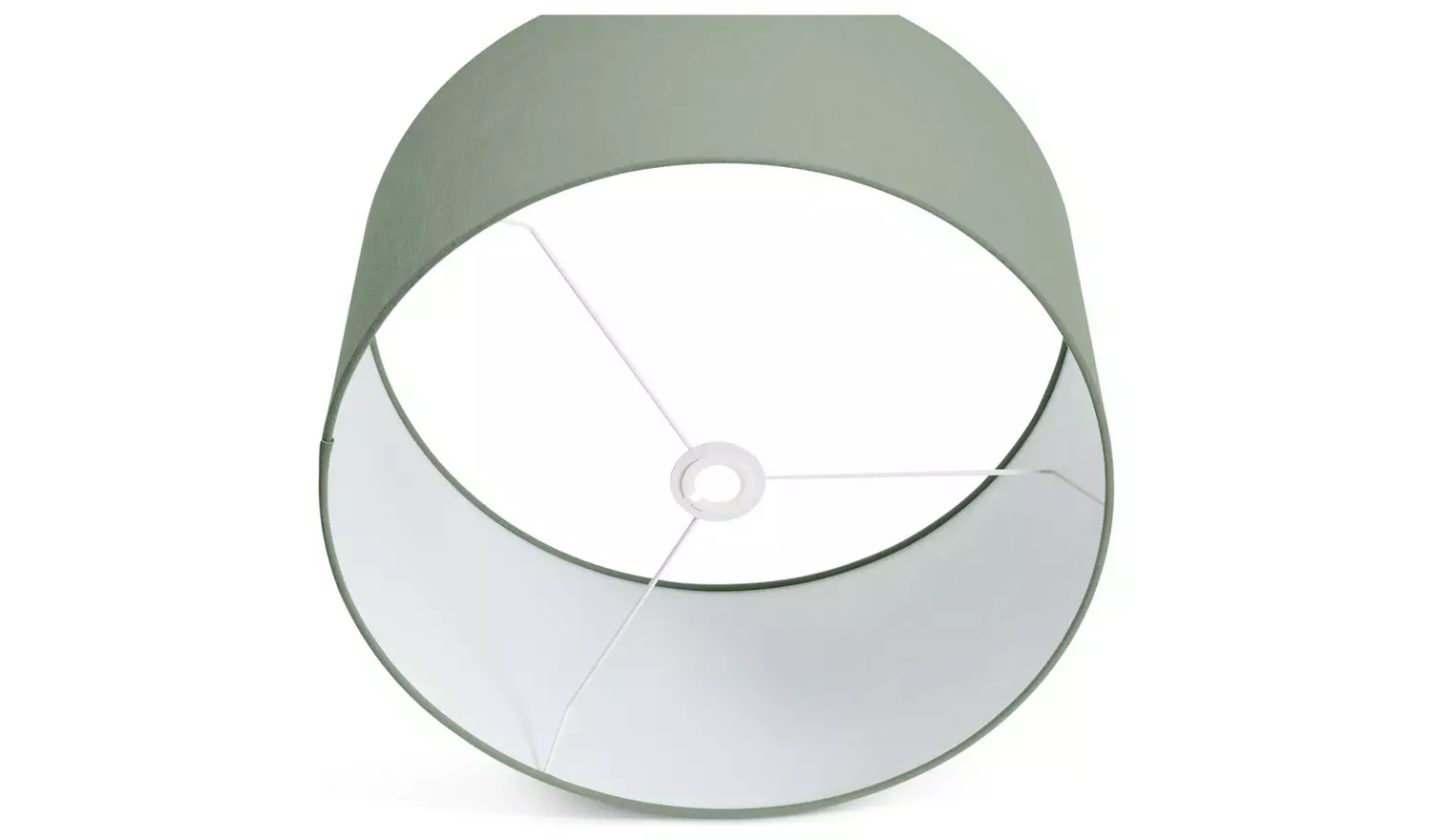 Habitat Sage Green Linen Effect Easy Fit Drum Lampshade-49cm