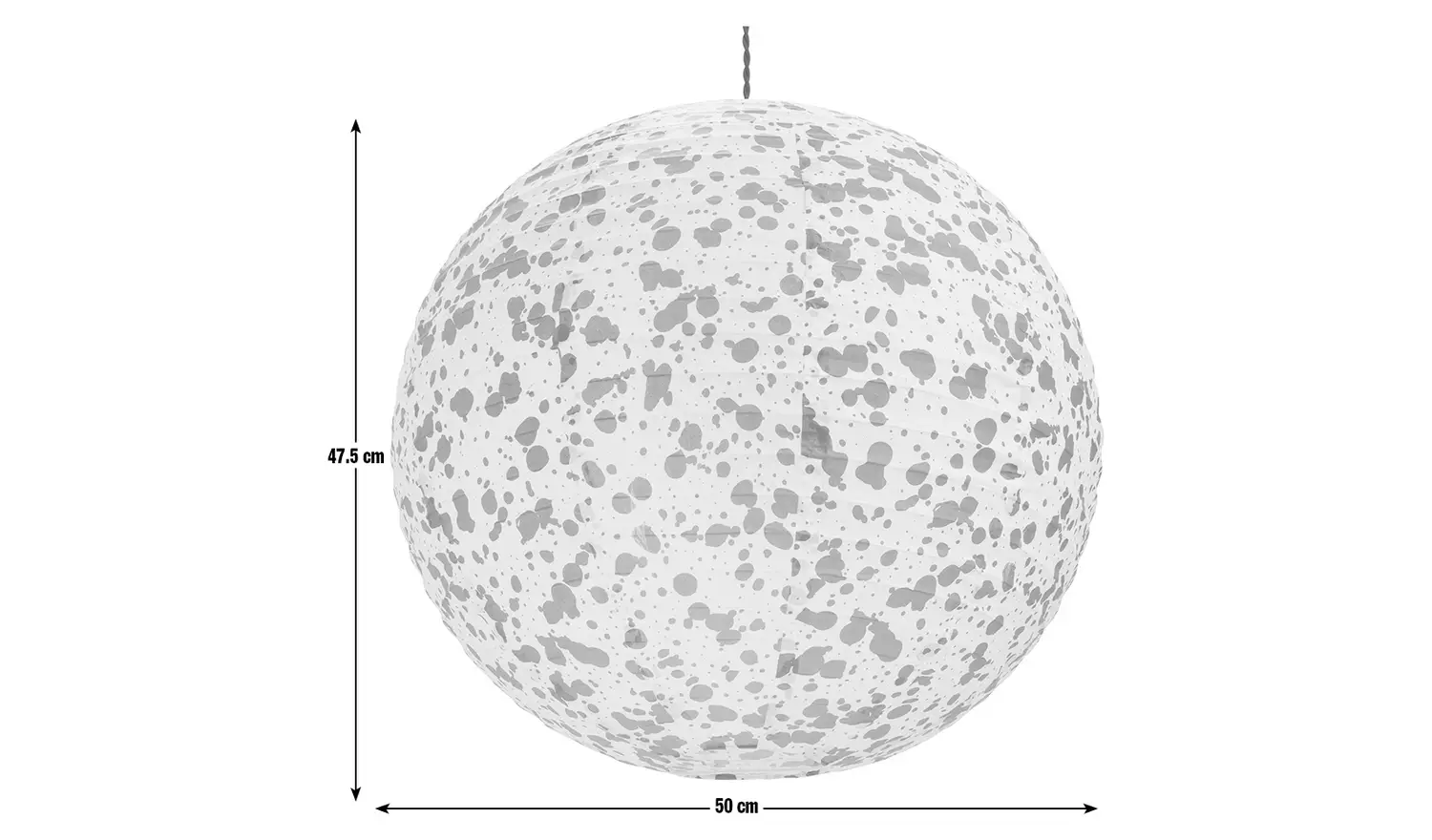 Habitat 60 Blue & White Patterned Easy Fit Paper Shade -50cm