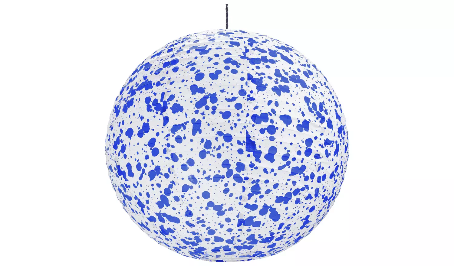 Habitat 60 Blue & White Patterned Easy Fit Paper Shade -50cm