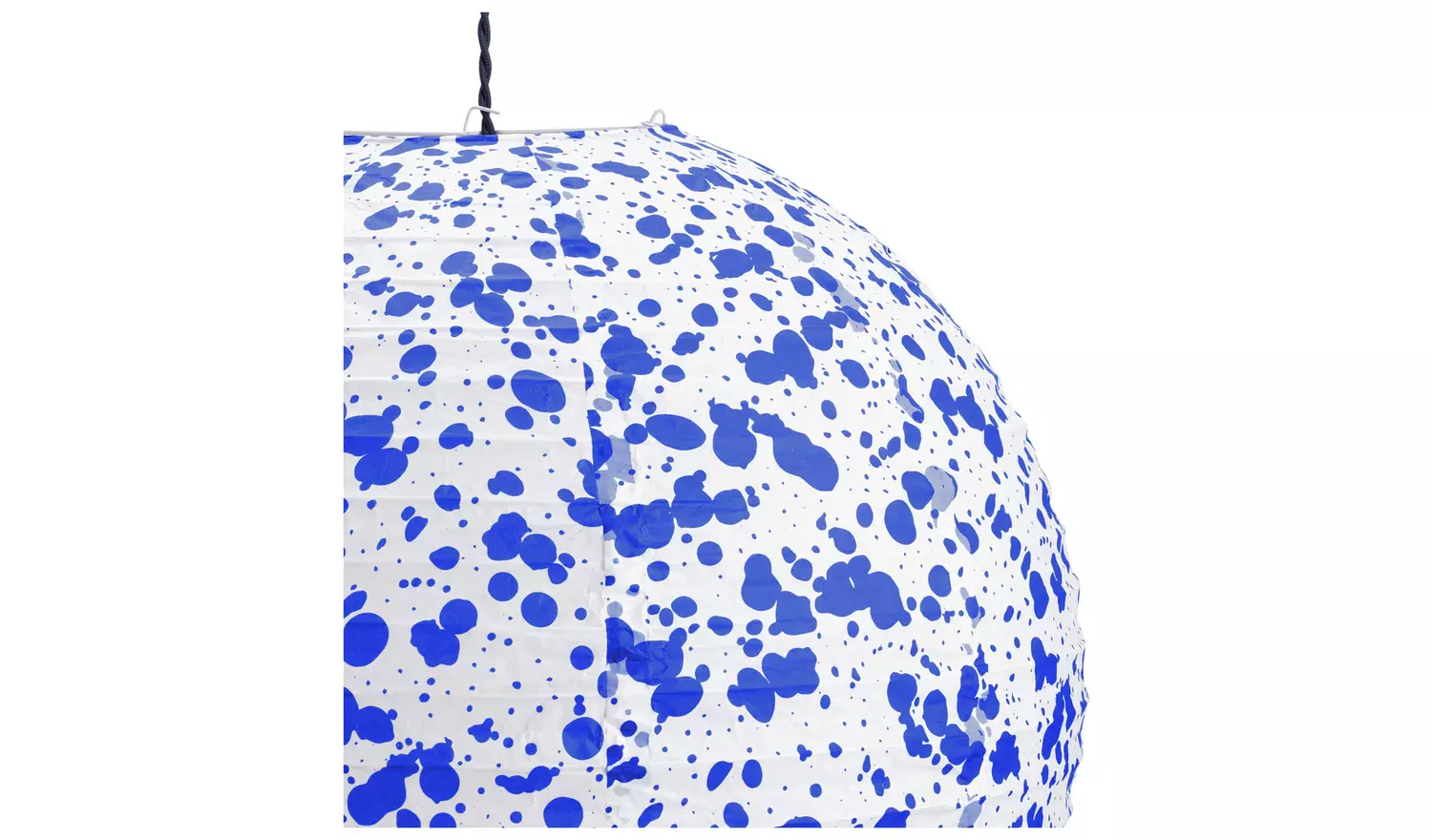 Habitat 60 Blue & White Patterned Easy Fit Paper Shade -50cm