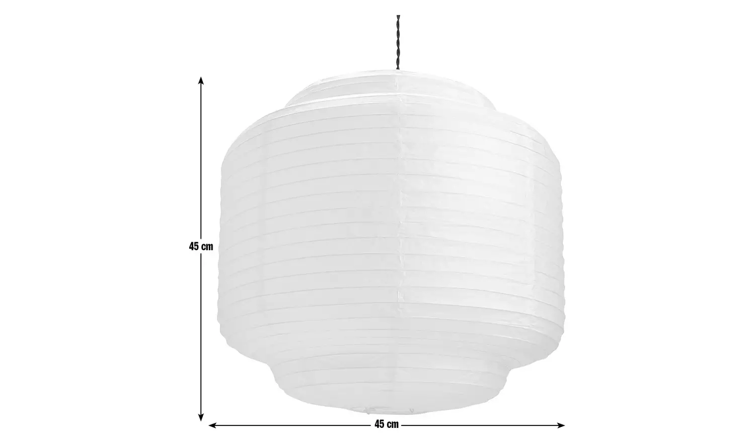 Habitat 60 Cirro Easy Fit Paper Shade - 45x45cm - White
