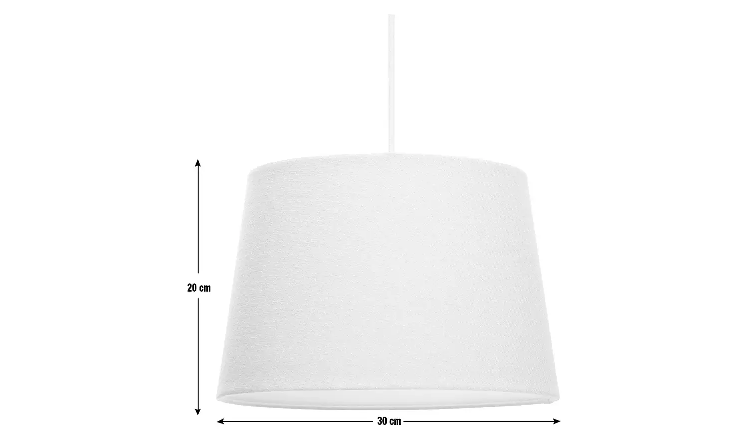 Habitat Blue Textured Easy Fit Tapered Lampshade - 30cm