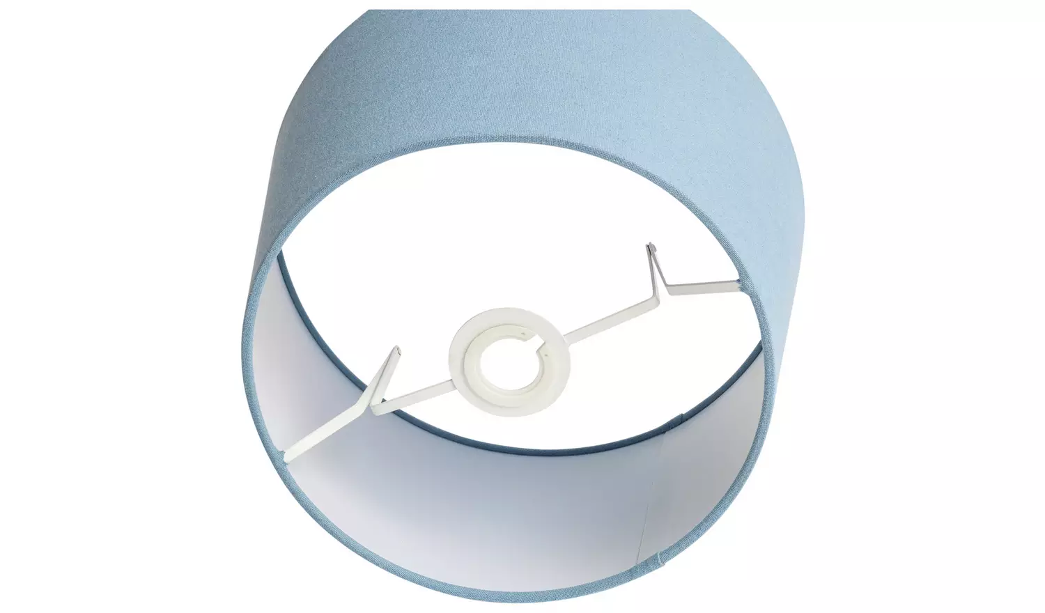 Habitat Blue Textured Easy Fit Tapered Lampshade - 30cm