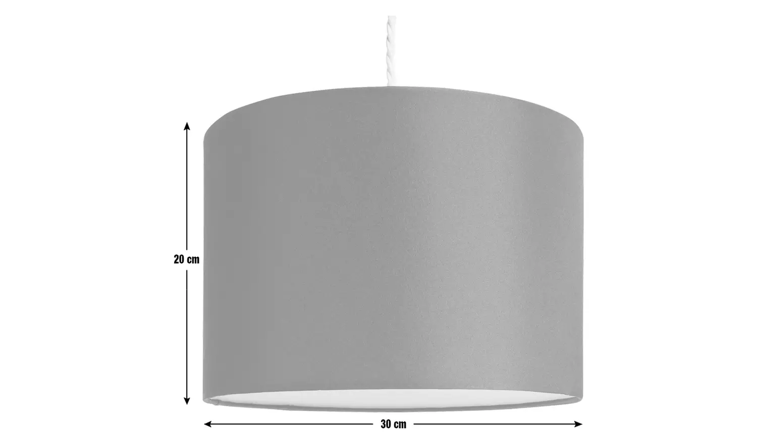 Argos Home Black Easy Fit Drum Lampshade - 30cm
