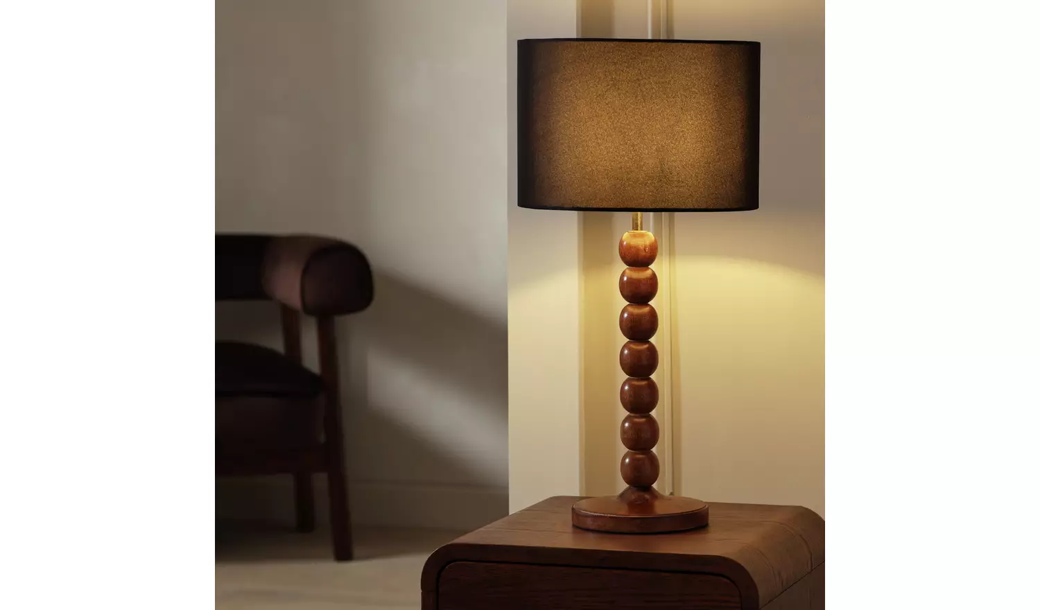 Argos Home Black Easy Fit Drum Lampshade - 30cm