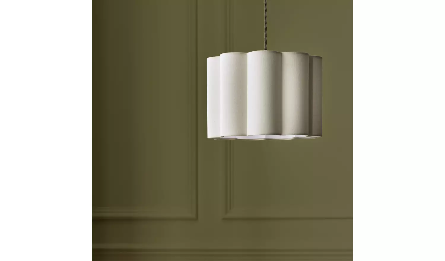 Habitat Pleat Natural Easy Fit Lampshade - 30cm