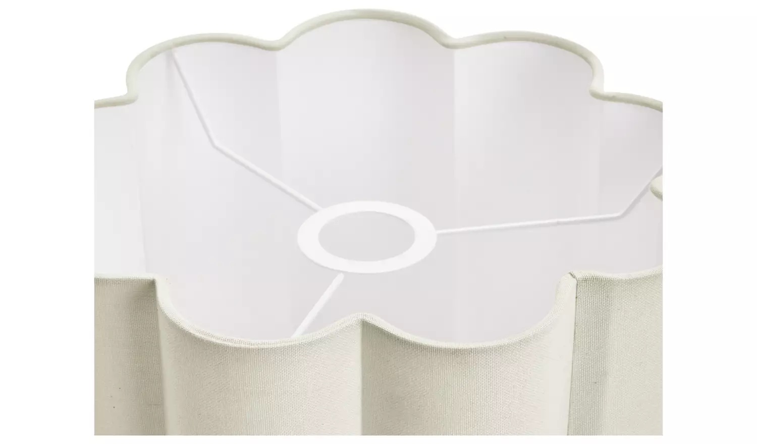 Habitat Pleat Natural Easy Fit Lampshade - 30cm