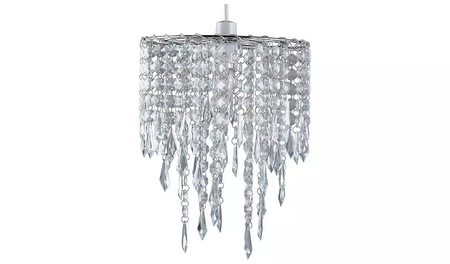 Argos Home Clear Beaded Cascade Lampshade - 25cm