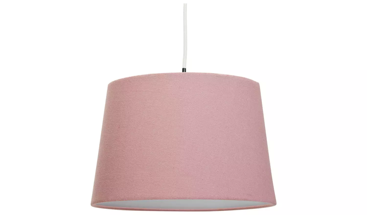 Habitat Pink Textured Easy Fit Tapered Lampshade - 30cm