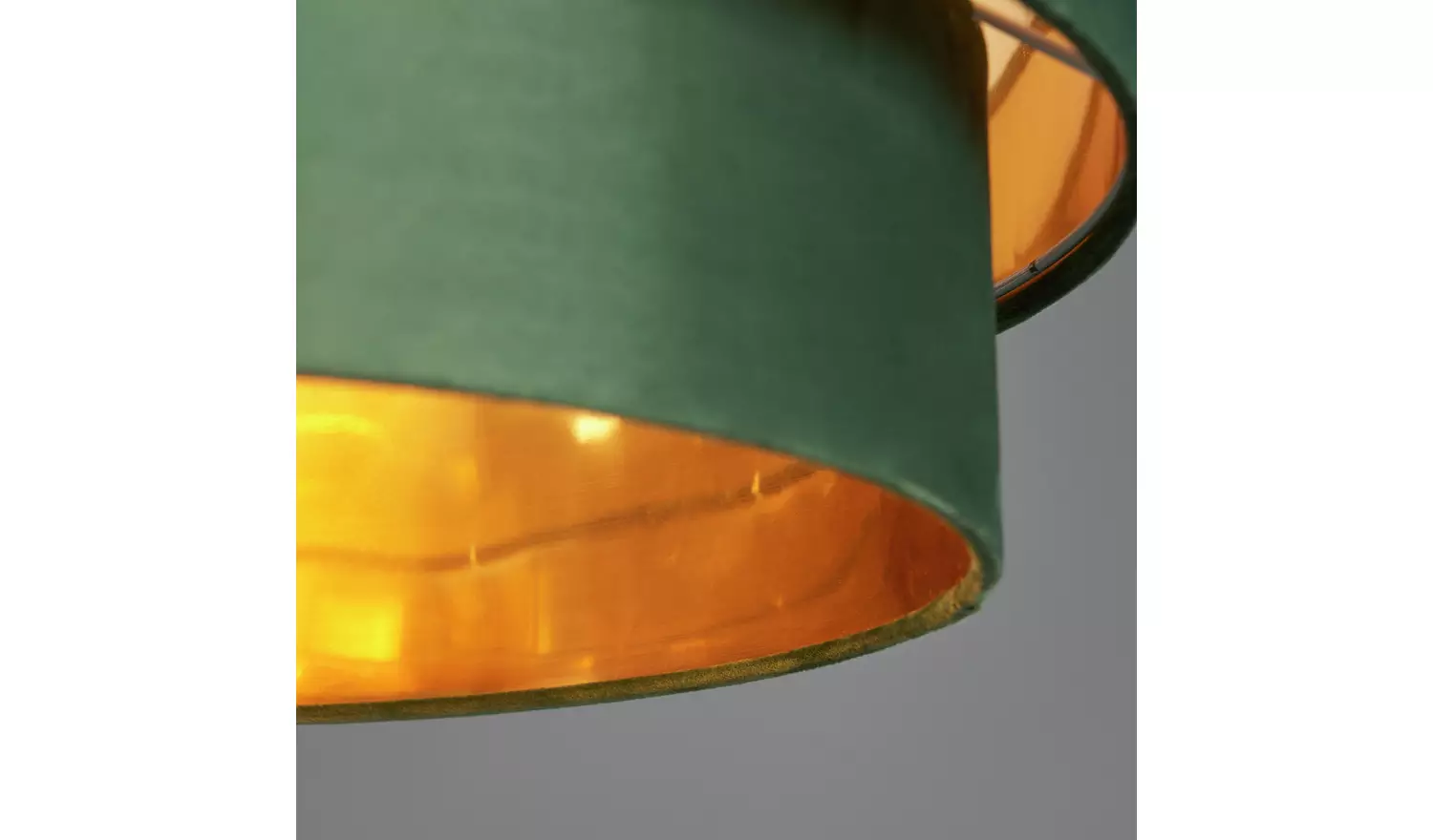 BHS Vera Velvet 2 Tier Emerald Lampshade - 50cm