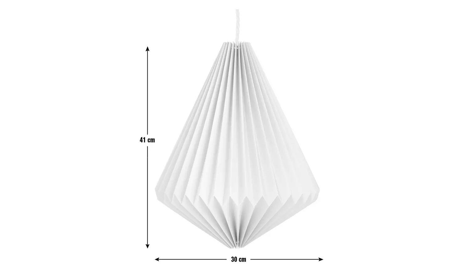 Habitat Origami Grey Paper Easy Fit Lampshade - 30cm