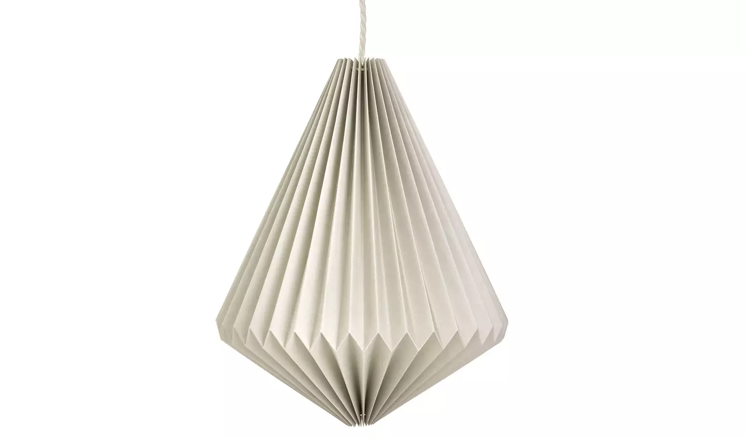 Habitat Origami Grey Paper Easy Fit Lampshade - 30cm