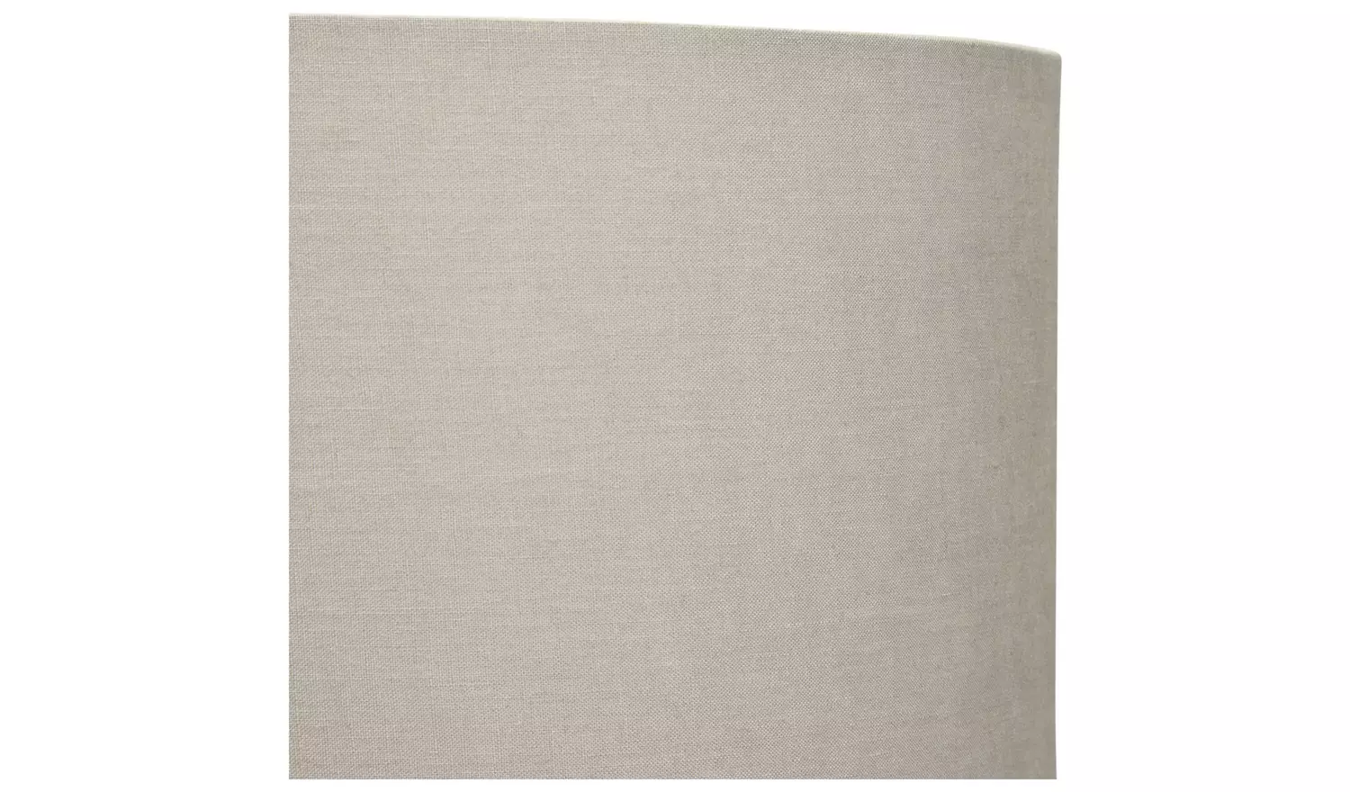 Habitat Grey Linen Effect Easy Fit Drum Lampshade - 49cm