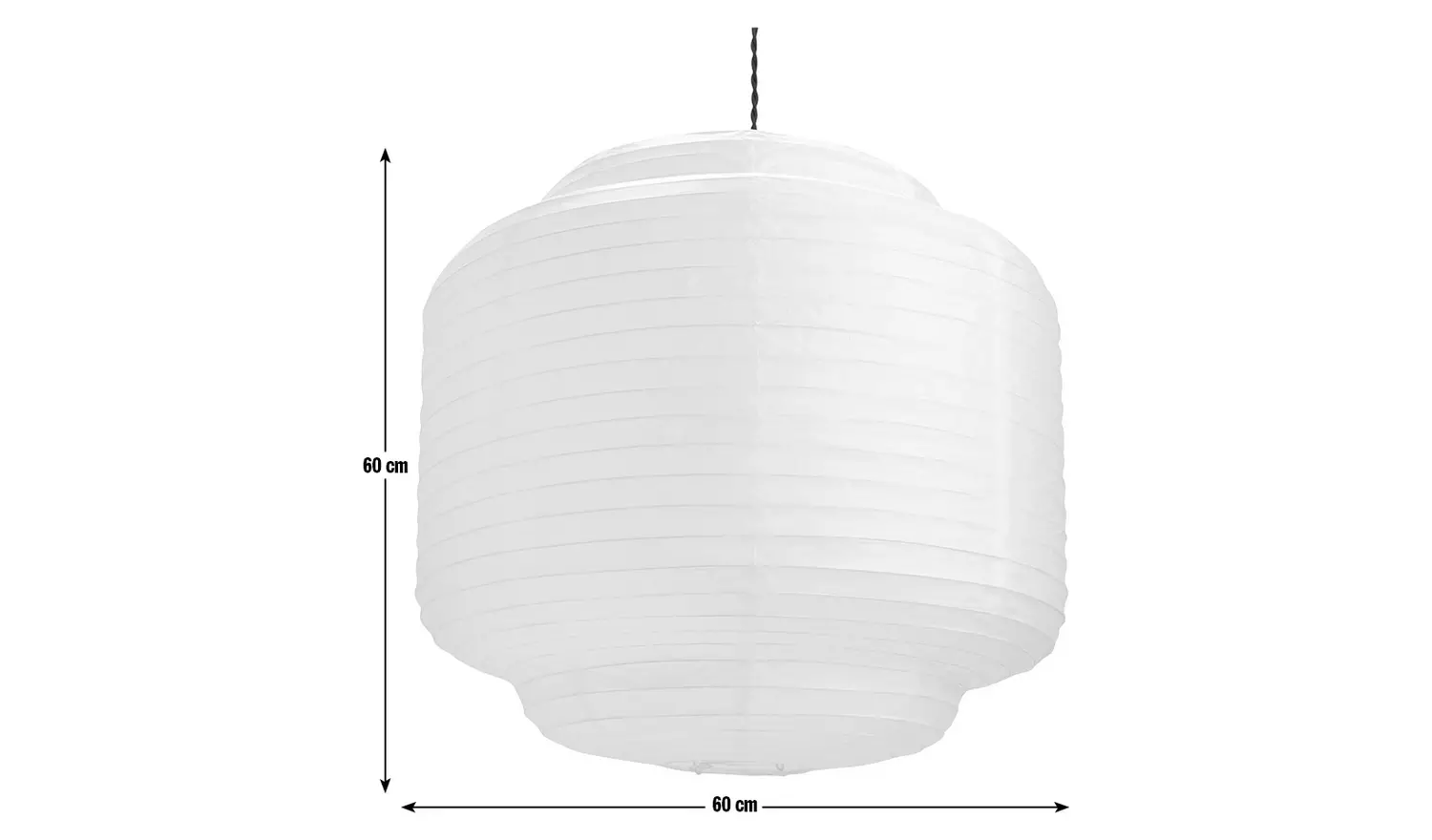 Habitat 60 Cirro Easy Fit Paper Shade - 60x60cm - White