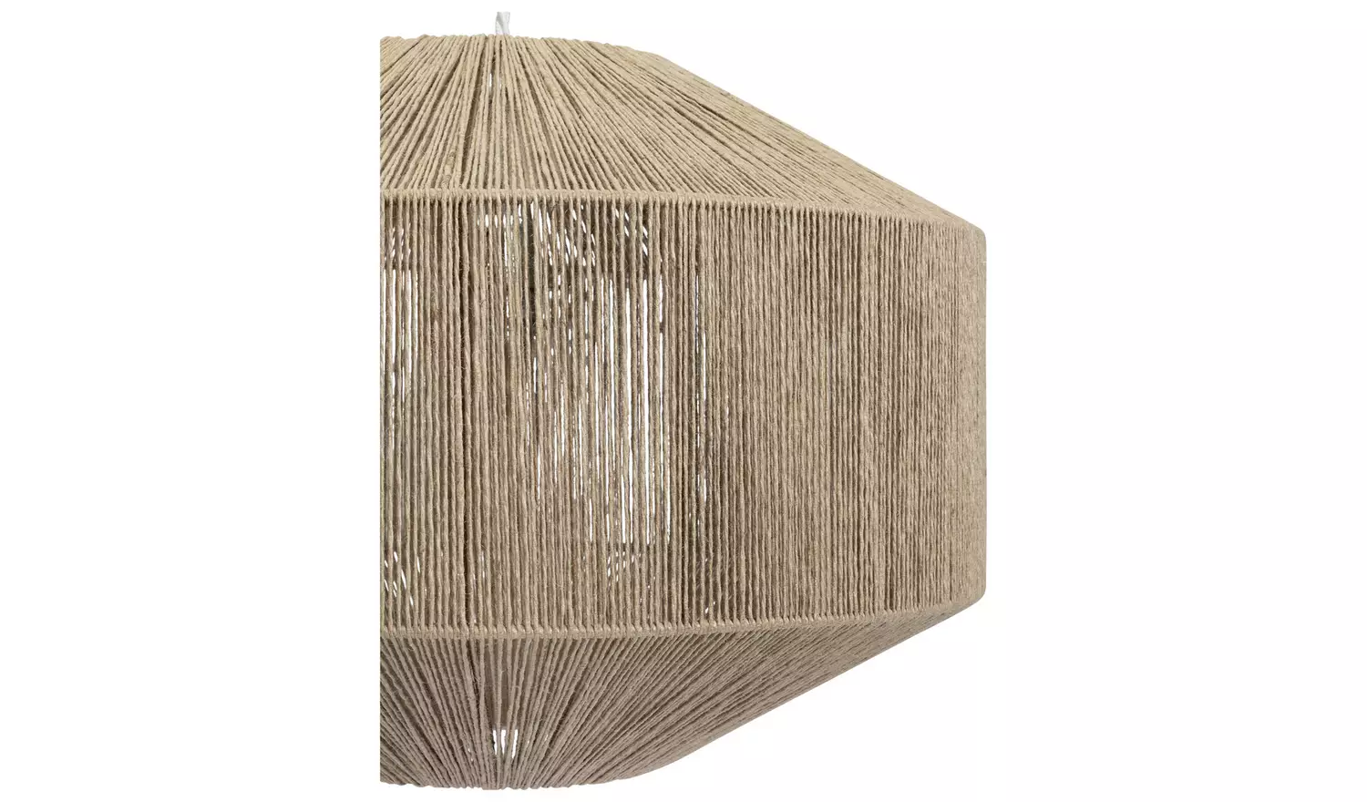 Habitat Jute Natural Oversized Easy Fit Lampshade - 45cm