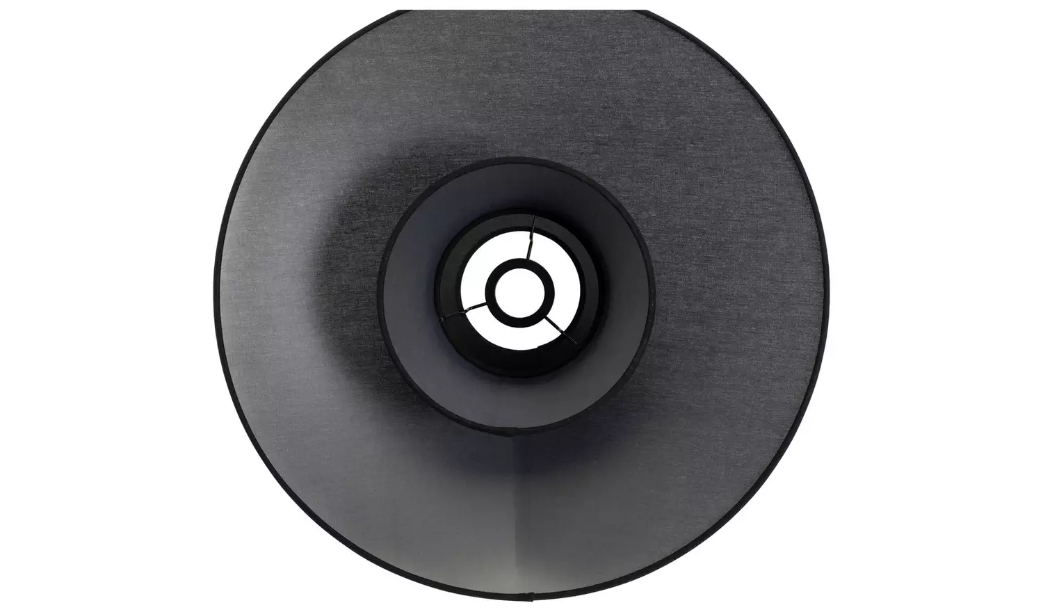 Habitat Otto Black Raffia Easy Fit 2 Tier Lampshade - 50cm