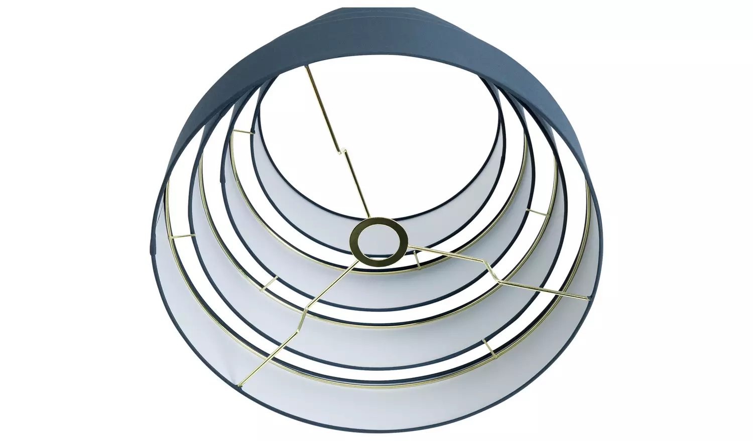 Argos Home Navy Easy Fit Stacked4 Tier Lampshade - 45cm