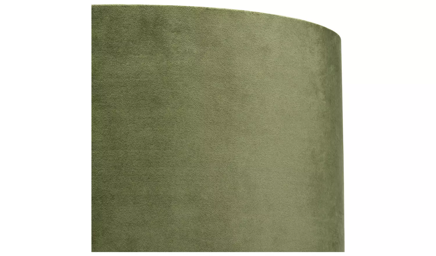 Habitat Green Velvet Easy Fit Drum Lampshade - 49cm