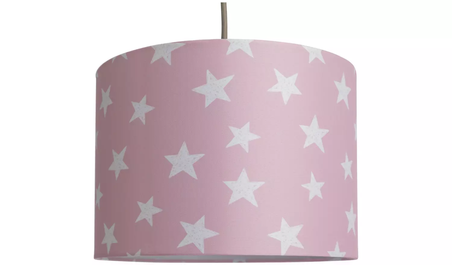 Argos Home Kids Pink Little Star Drum Lampshade - 25cm