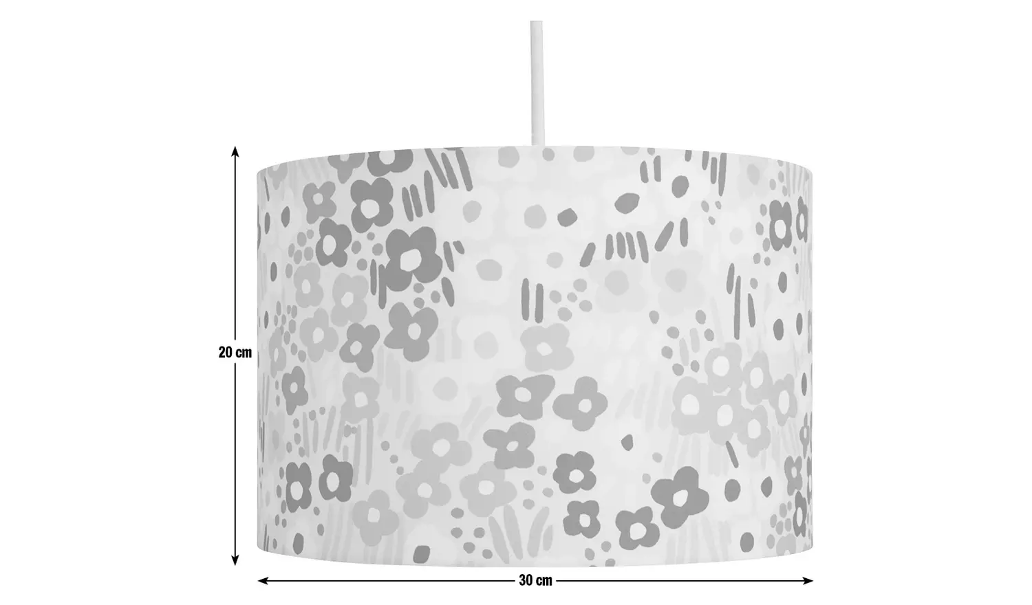Habitat x Scion Blue Meadow Drum Lampshade - 30cm