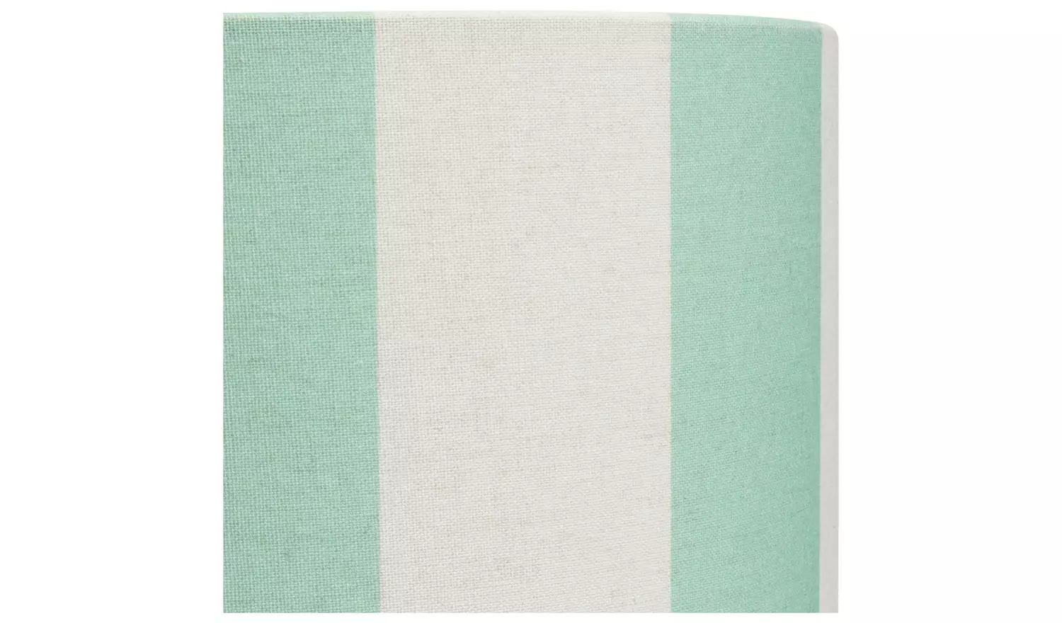 Habitat Mint Green Striped Faux Linen Drum Lampshade - 35cm