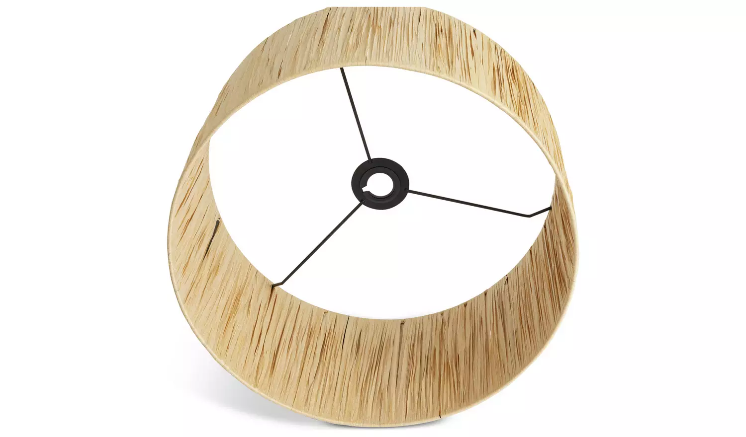 Habitat Salto Beige Raffia Drum Lampshade - 40cm