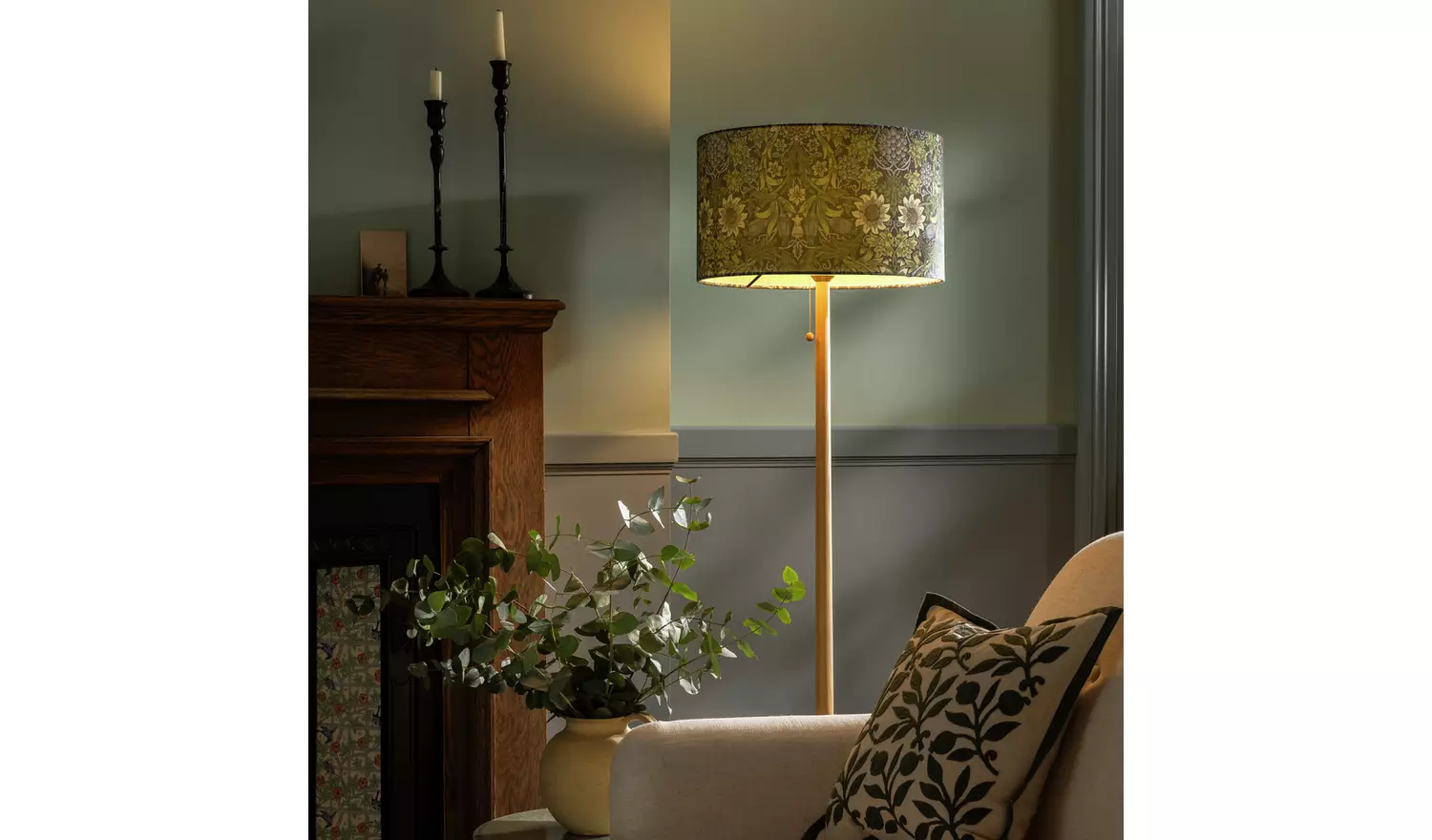 Habitat x Morris & Co. Sunflower Lampshade - Navy