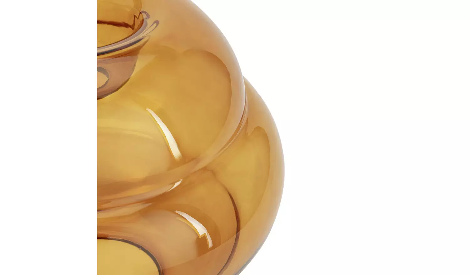 Habitat Orange Glass Honeycomb Easy Fit Lampshade - 25cm