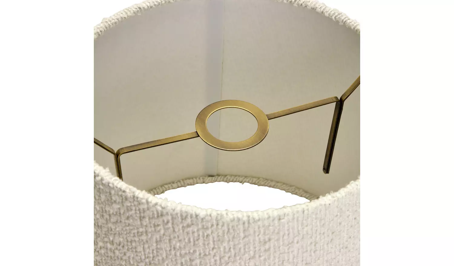 Habitat Boucle Tapered Cream Easy Fit Lampshade - 32.5cm