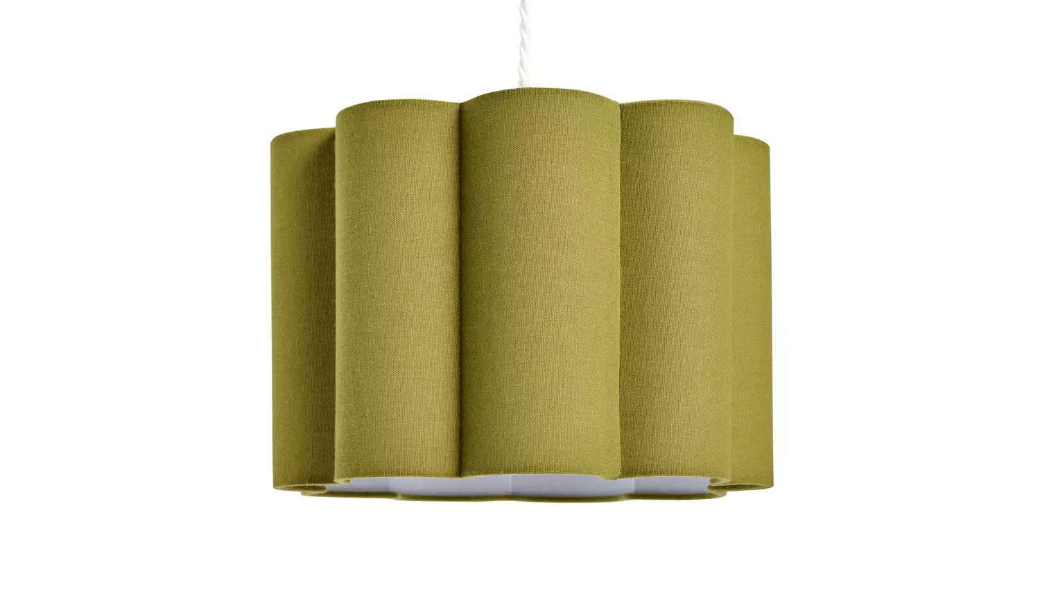 Habitat Pleat Olive Easy Fit Lampshade - 30cm