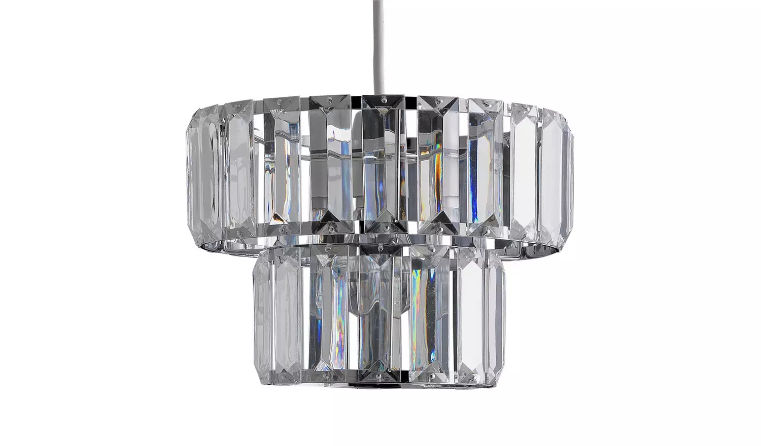 Argos Home Valencia 2 Tier Shade - Chrome