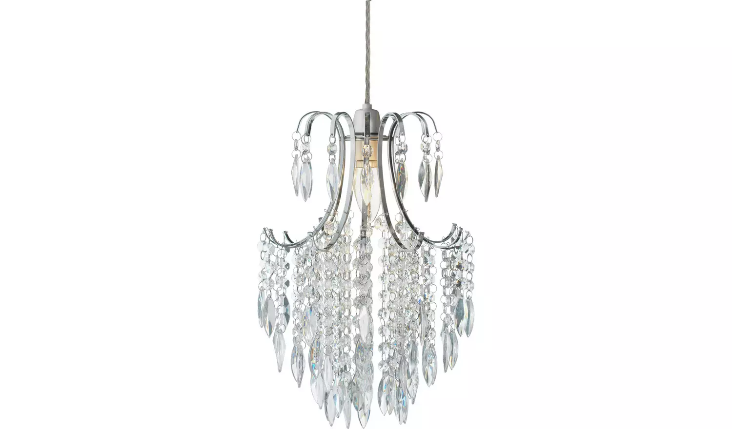 Argos Home Kirsty Beaded Easy Fit Pendant Shade - 25cm