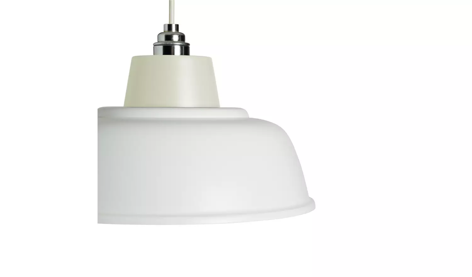 Argos Home White Metal Easy Fit Pendant Shade - 30cm