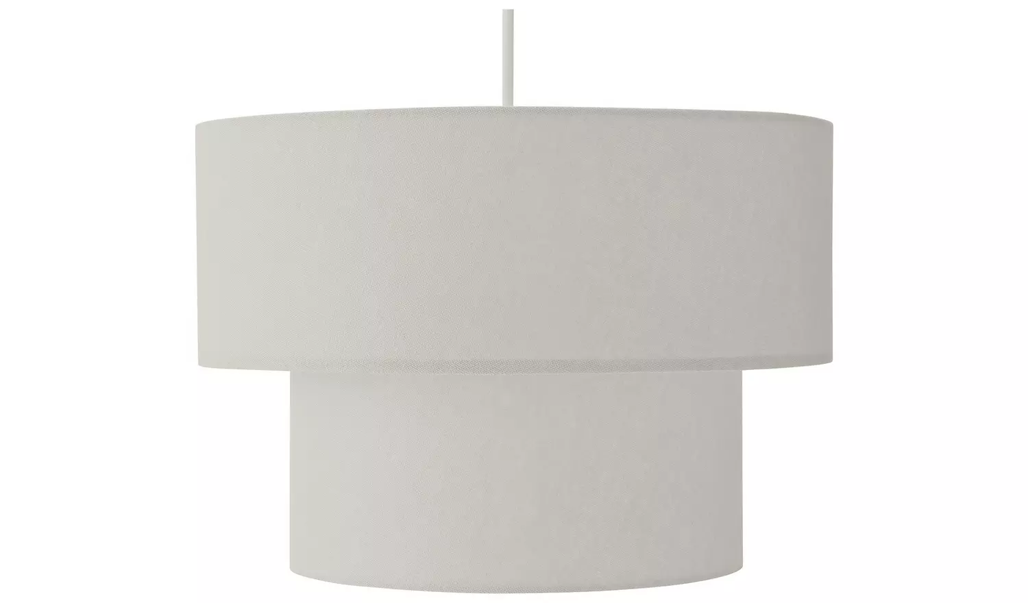 Habitat Grey 2 Tier Easy Fit Pendant Shade - 35cm