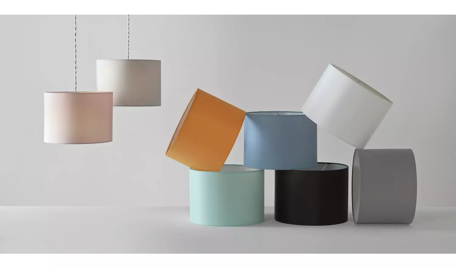 Argos Home Black Easy Fit Drum Lampshade - 40cm