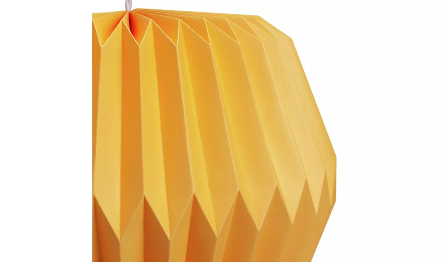 Habitat Kids Yellow Origami Easy Fit Paper Lampshade - 37cm