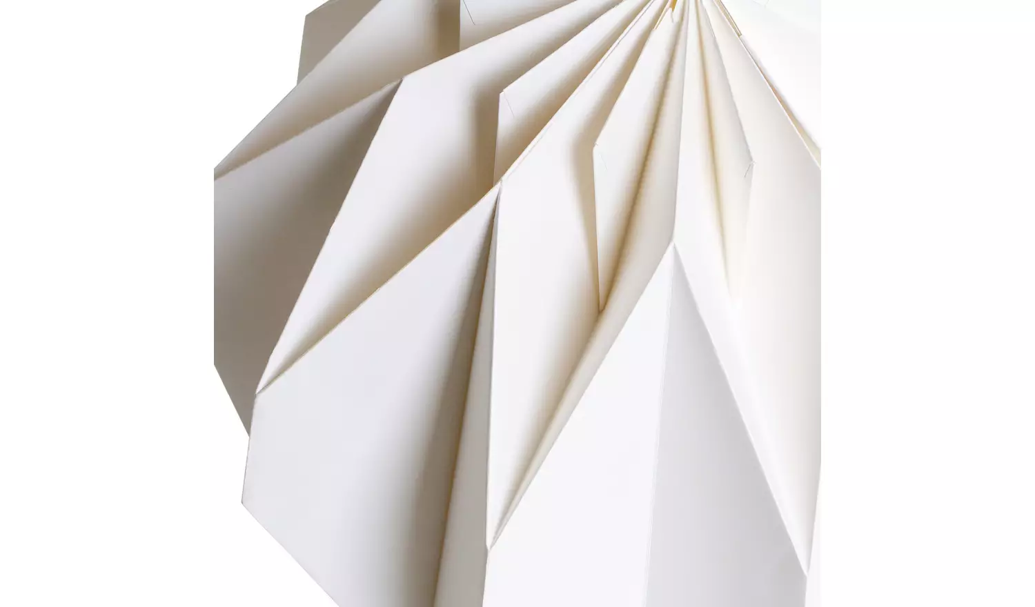 Habitat Origami White Paper Easy Fit Lampshade - 36cm