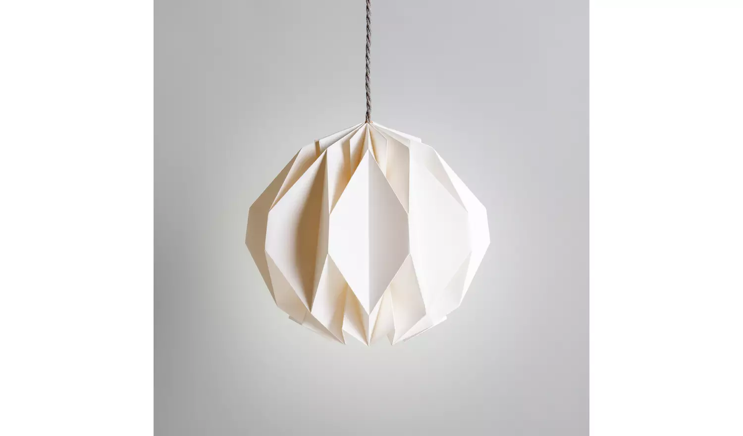 Habitat Origami White Paper Easy Fit Lampshade - 36cm