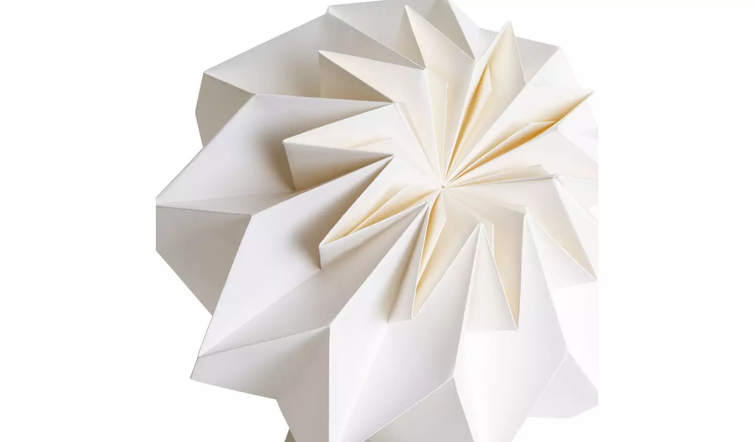 Habitat Origami White Paper Easy Fit Lampshade - 36cm