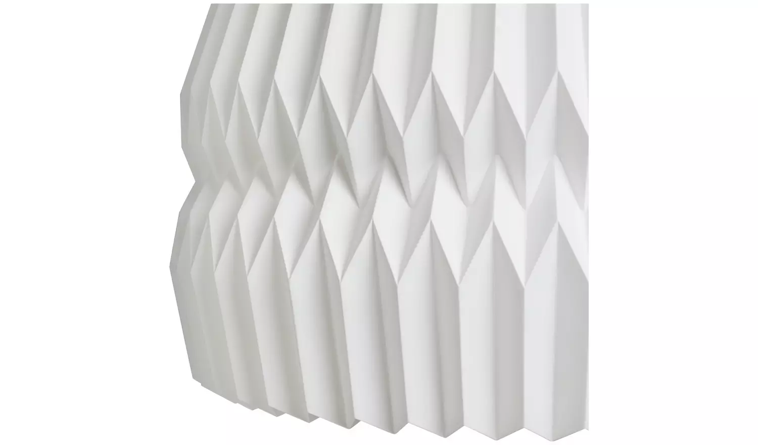 Habitat Origami White Paper Easy Fit Lampshade - 55cm
