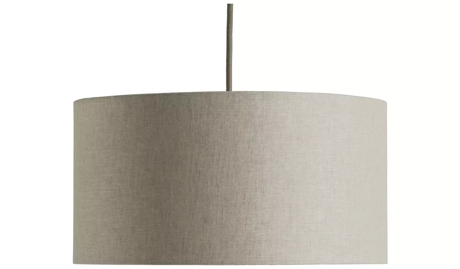 Habitat Oatmeal Linen Effect Easy Fit Drum Lampshade - 35cm