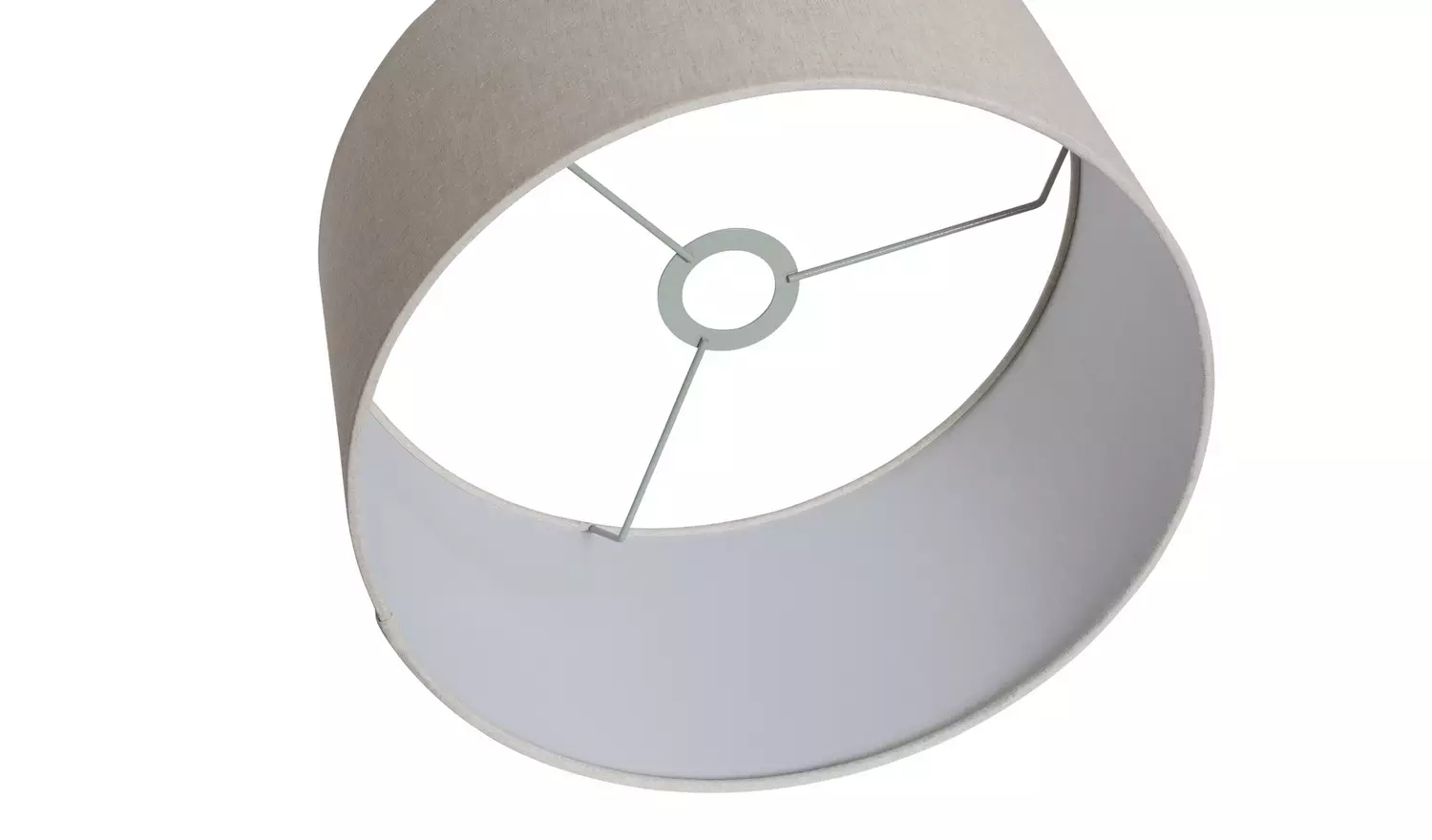 Habitat Oatmeal Linen Effect Easy Fit Drum Lampshade - 35cm