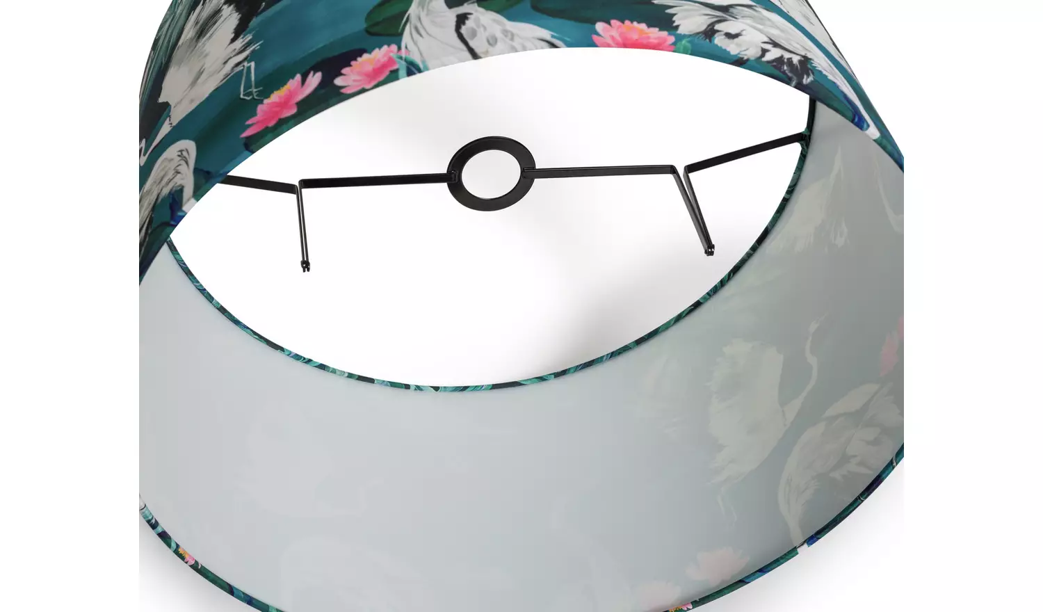 Argos Home Japonica Faux Silk Easy Fit Drum Lampshade - 49cm