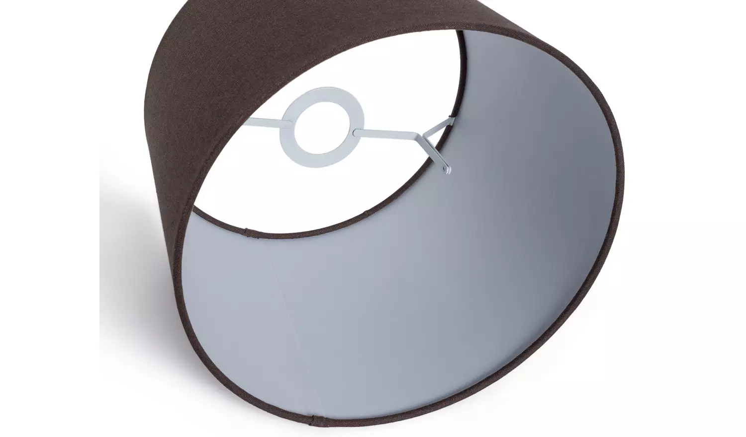 Habitat Dark Grey Textured Easy Fit Tapered Lampshade - 30cm