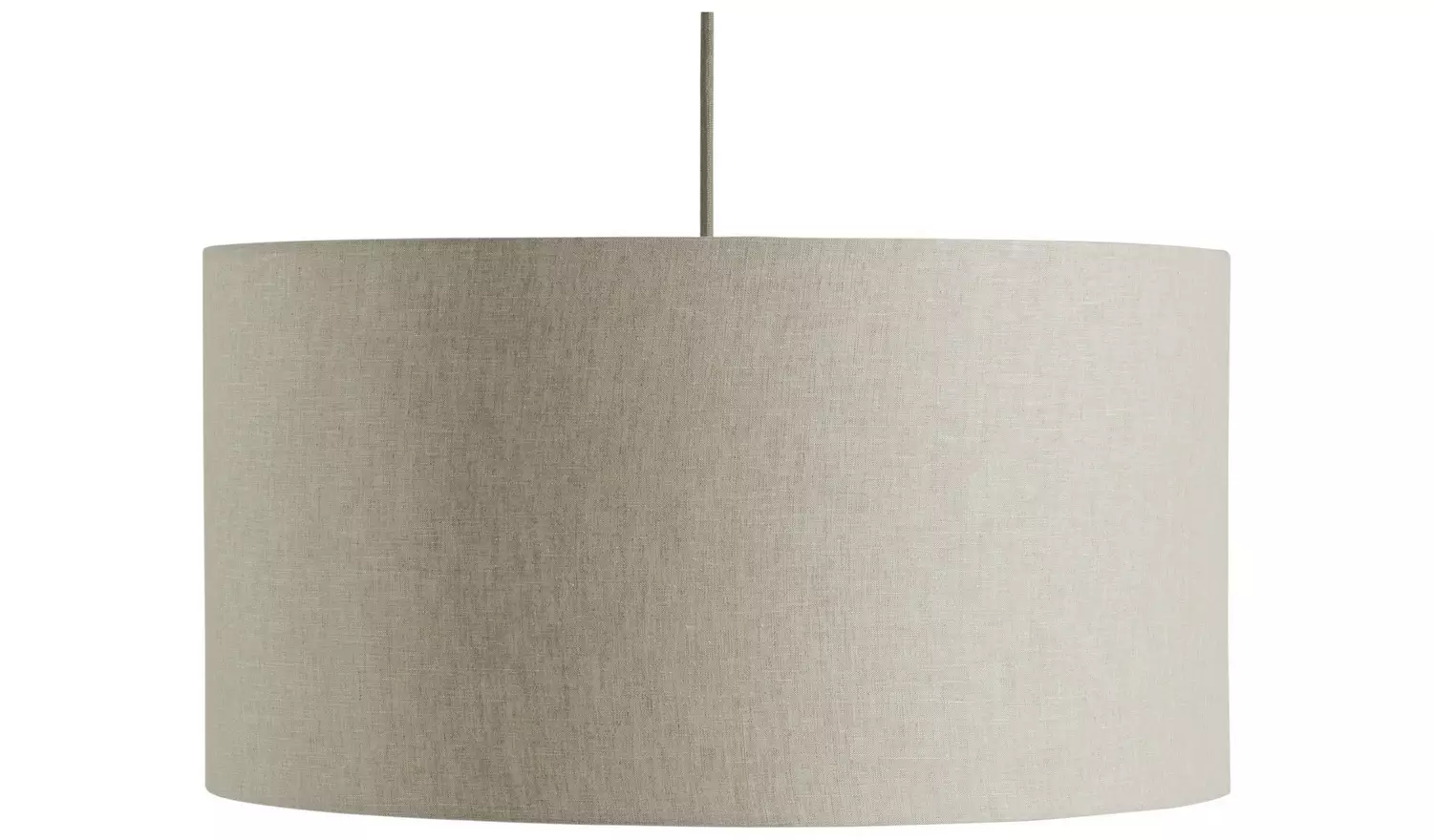 Habitat Oatmeal Linen Effect Easy Fit Drum Lampshade - 49cm